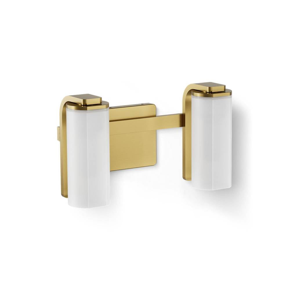 Kohler K-35114-SC02-2GL Brushed Moderne Brass Parallel Two-light Sconce Image 1