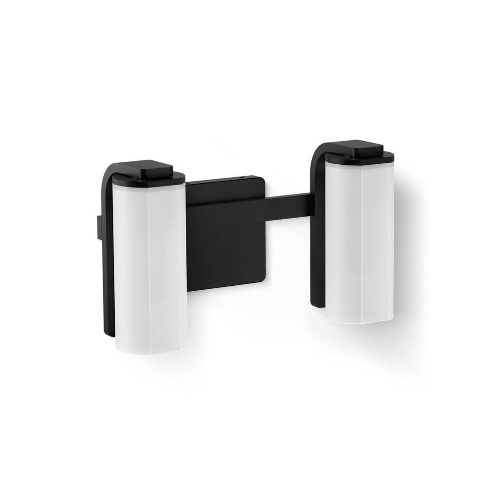 Kohler K-35114-SC02-BLL Matte Black Parallel Two-light Sconce Image 1