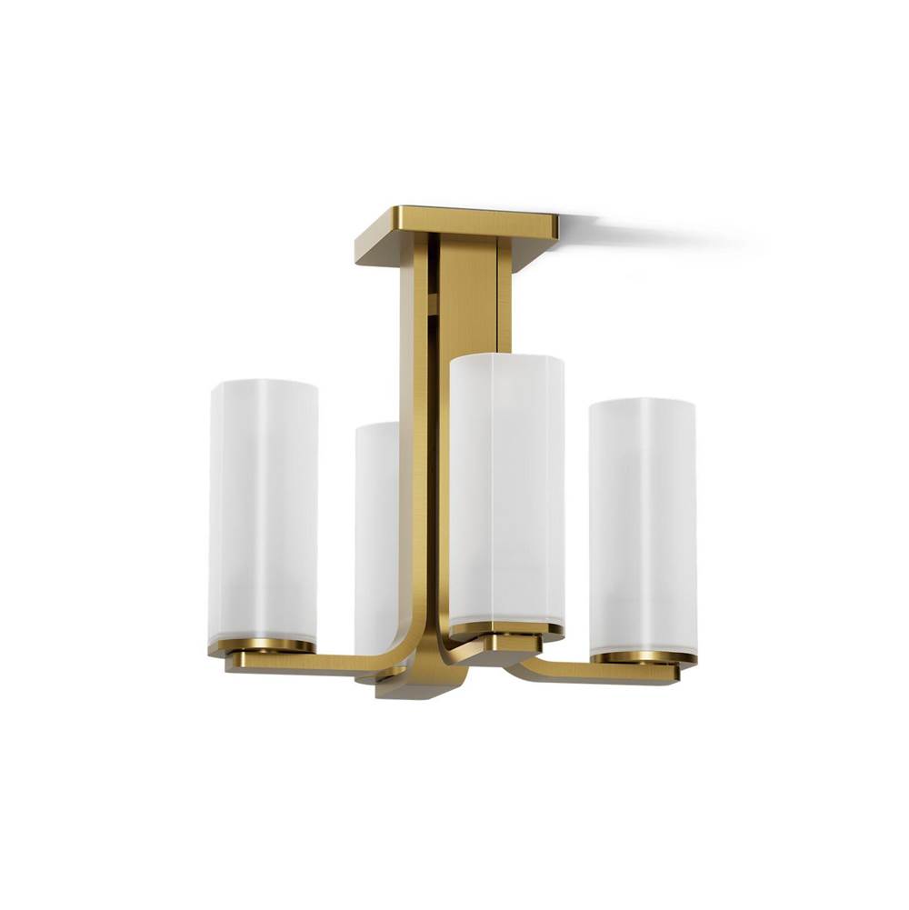 Kohler K-35116-FM04-2GL Brushed Moderne Brass Parallel 13-5/16'' Flush-mount Image 1