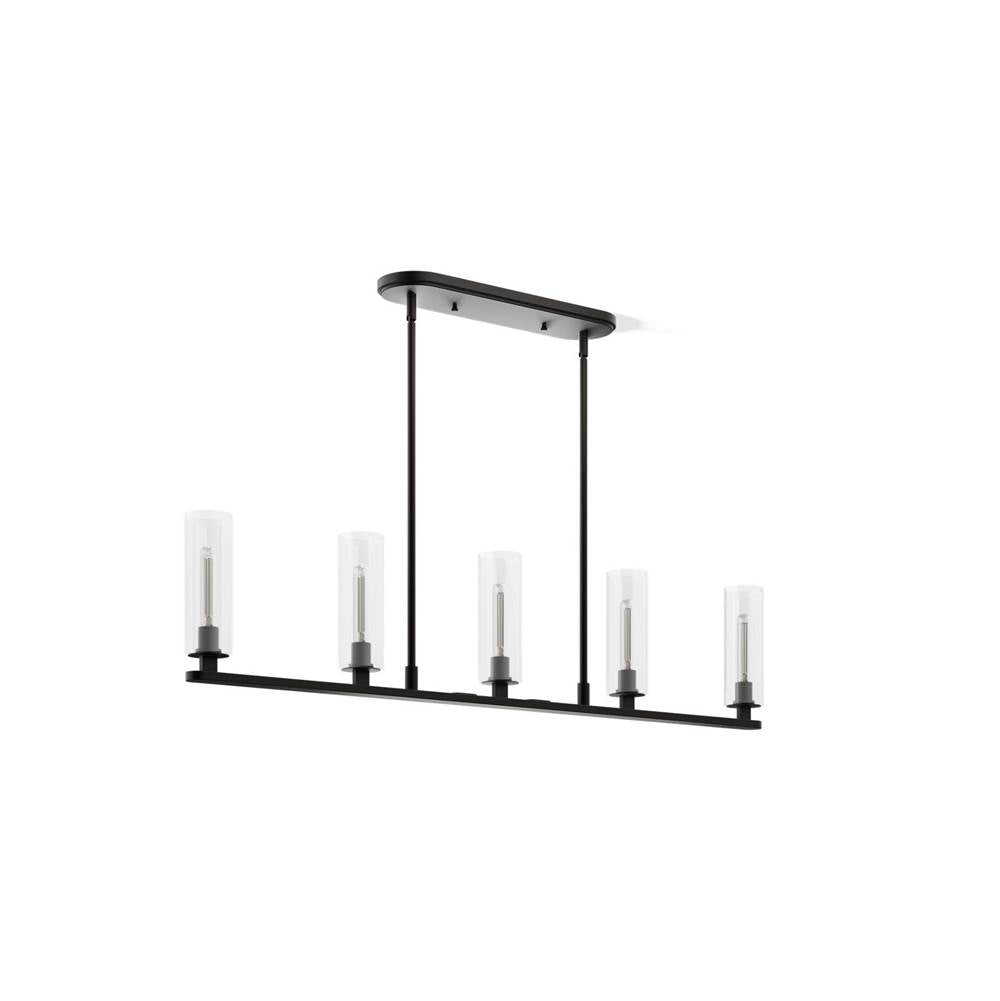 Kohler K-35877-CH05-BLL Matte Black Crue 45'' Linear Chandelier Image 1