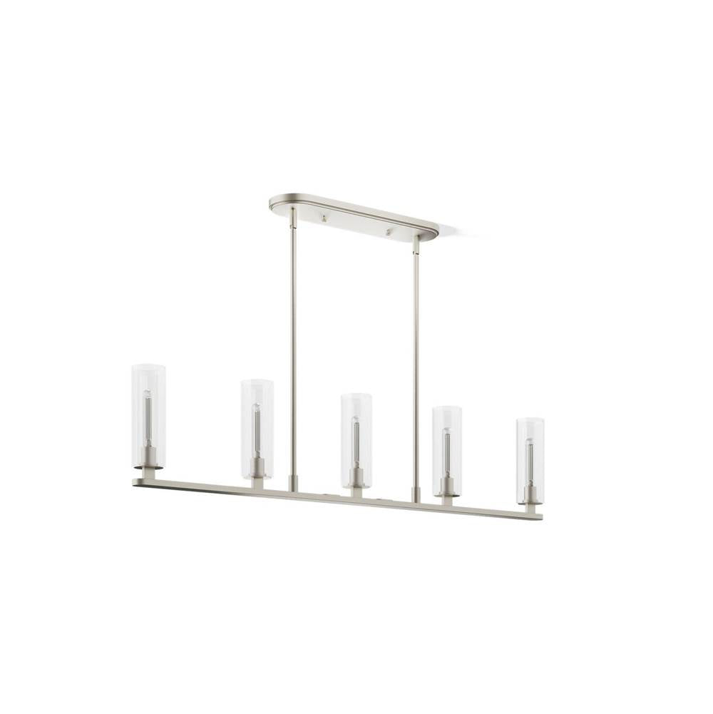 Kohler K-35877-CH05-BNL Brushed Nickel Crue 45'' Linear Chandelier Image 1