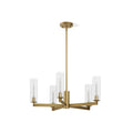 Kohler K-35878-CH05-2GL Brushed Moderne Brass Crue 26'' Chandelier Image 1