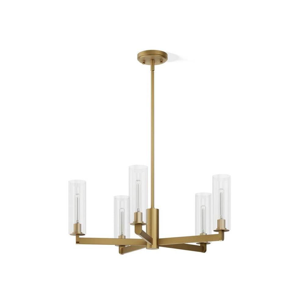 Kohler K-35878-CH05-2GL Brushed Moderne Brass Crue 26'' Chandelier Image 1