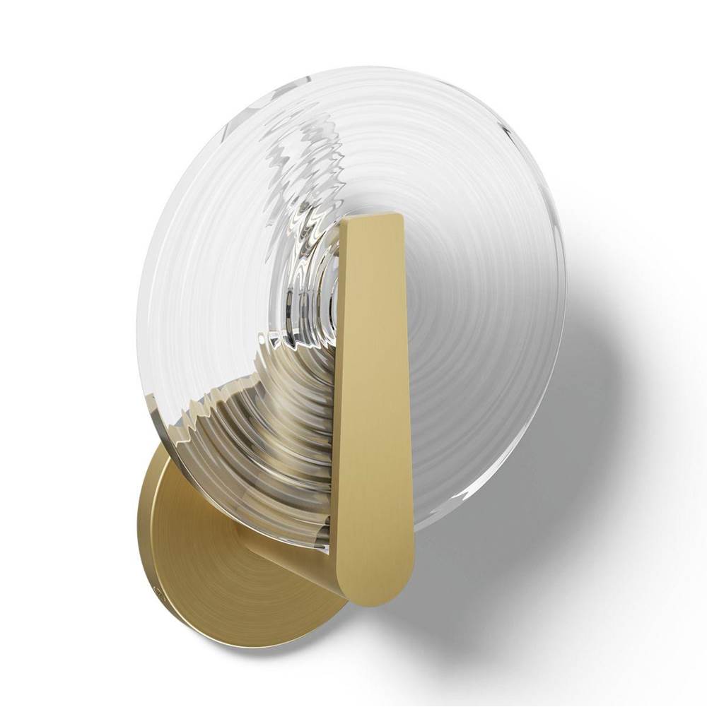Kohler Hint 1 Light Sconce, Swirl Glass