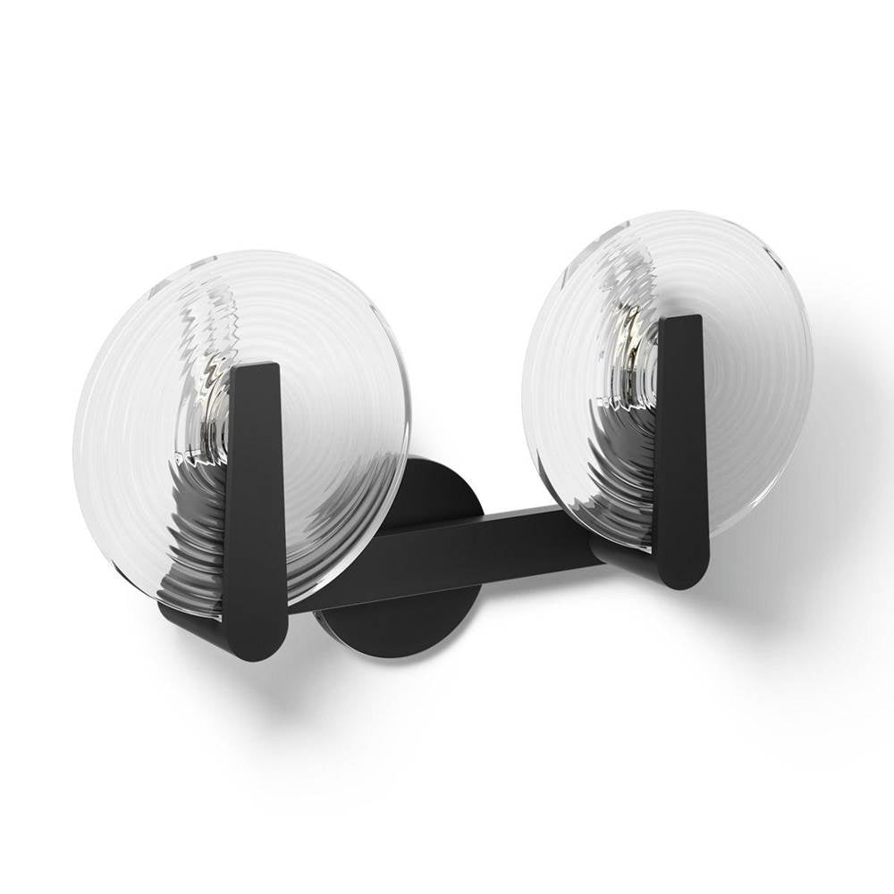 Kohler Hint 2 Light Sconce, Swirl Glass