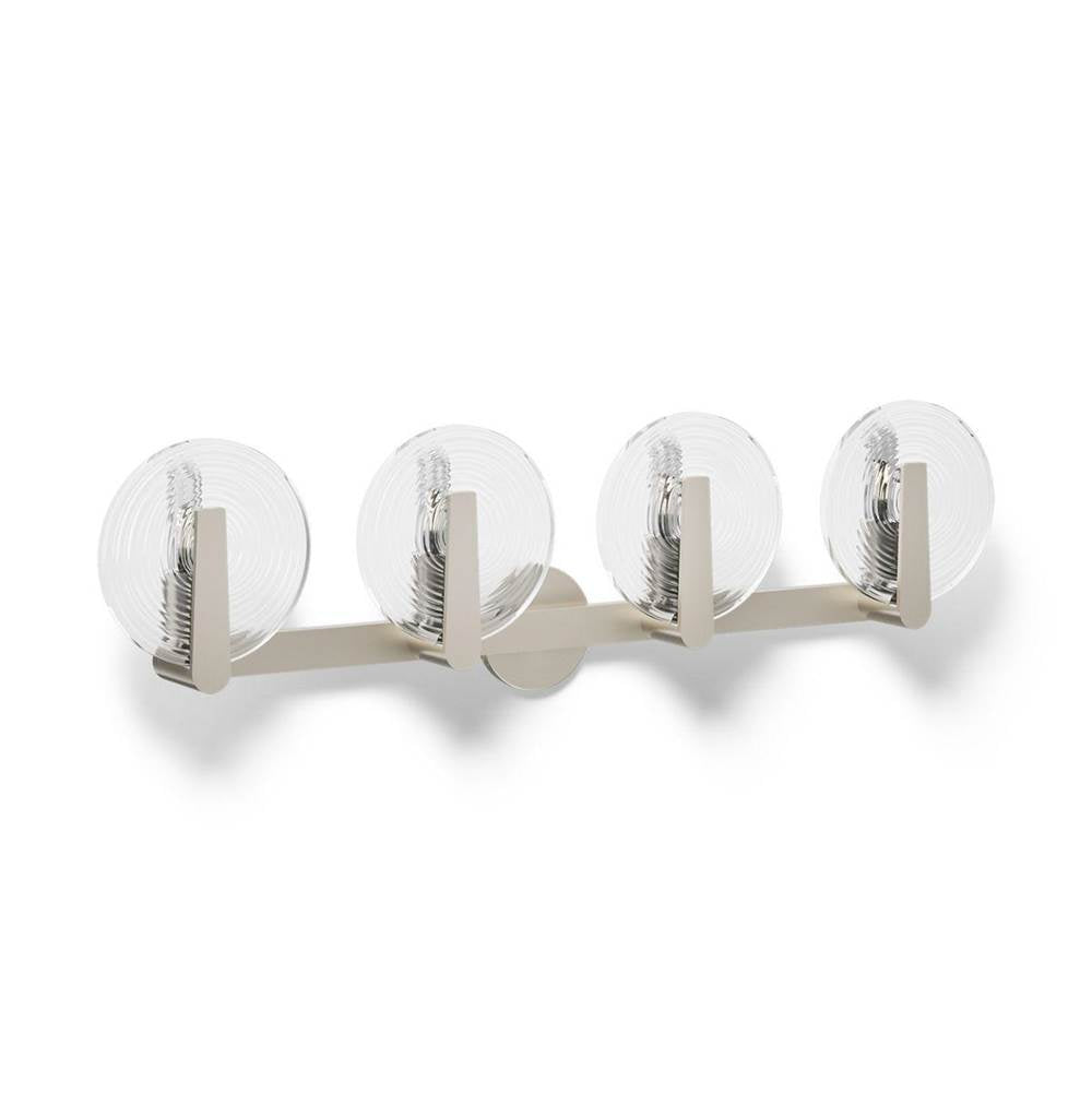 Kohler Hint 4 Light Sconce, Swirl Glass