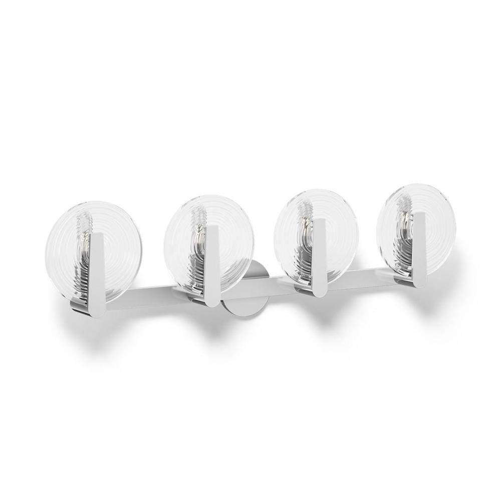 Kohler Hint 4 Light Sconce, Swirl Glass