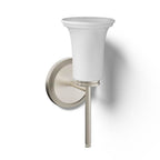Kohler K-38404-SC01-BNL Brushed Nickel Bellera Lite Frosted 1-light Sconce Image 1