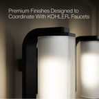 Kohler K-35114-SC02-BLL Matte Black Parallel Two-light Sconce Image 4