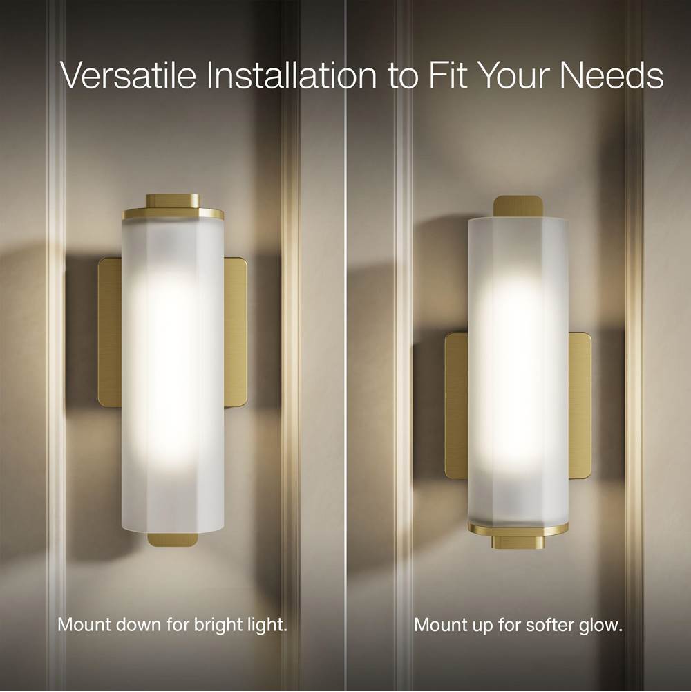 Kohler K-35113-SC01-2GL Brushed Moderne Brass Parallel One-light Sconce Image 3