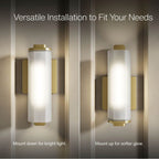 Kohler K-35113-SC01-2GL Brushed Moderne Brass Parallel One-light Sconce Image 3