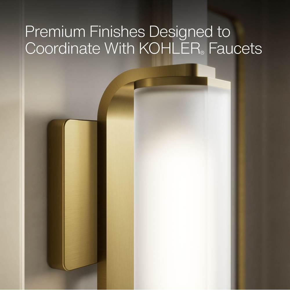 Kohler K-35113-SC01-2GL Brushed Moderne Brass Parallel One-light Sconce Image 4