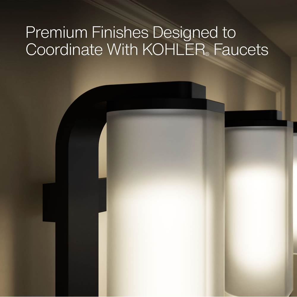Kohler K-35115-SC03-BLL Matte Black Parallel Three-light Sconce Image 4