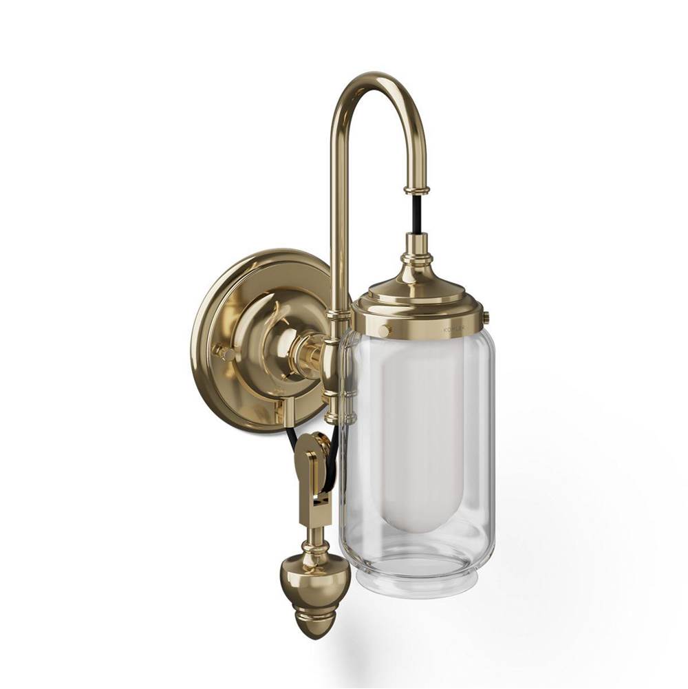 Kohler K-72581-AFL French Gold Artifacts One-light Adjustable Sconce Image 1