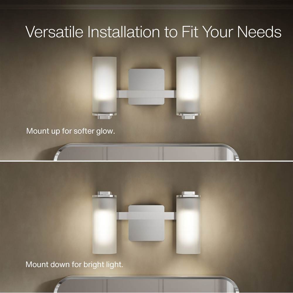 Kohler K-35114-SC02-CPL Polished Chrome Parallel Two-light Sconce Image 3