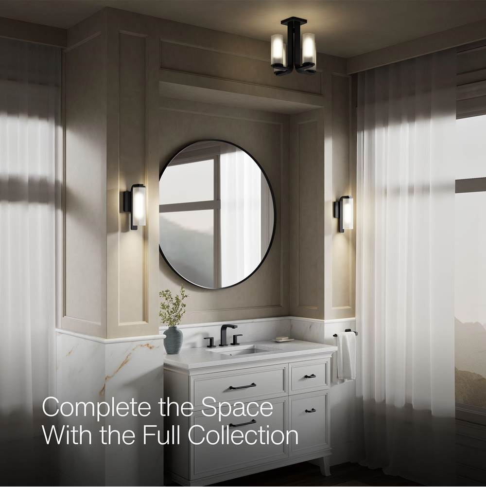 Kohler K-35116-FM04-BLL Matte Black Parallel 13-5/16'' Flush-mount Image 4