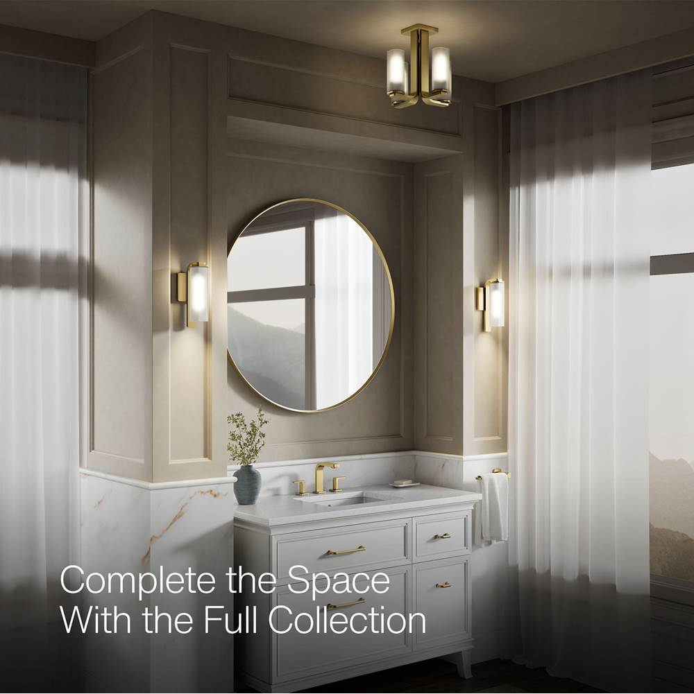 Kohler K-35116-FM04-2GL Brushed Moderne Brass Parallel 13-5/16'' Flush-mount Image 4