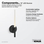 Kohler  Components Led Sconce 18
