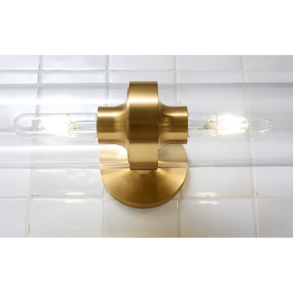 Kohler K-27263-SC02-2GL Brushed Moderne Brass Purist Two-light Sconce Image 6