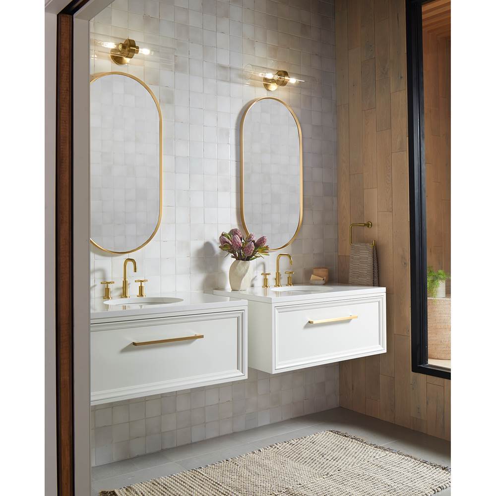 Kohler K-27263-SC02-2GL Brushed Moderne Brass Purist Two-light Sconce Image 7
