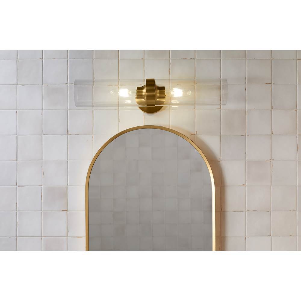 Kohler K-27263-SC02-2GL Brushed Moderne Brass Purist Two-light Sconce Image 2