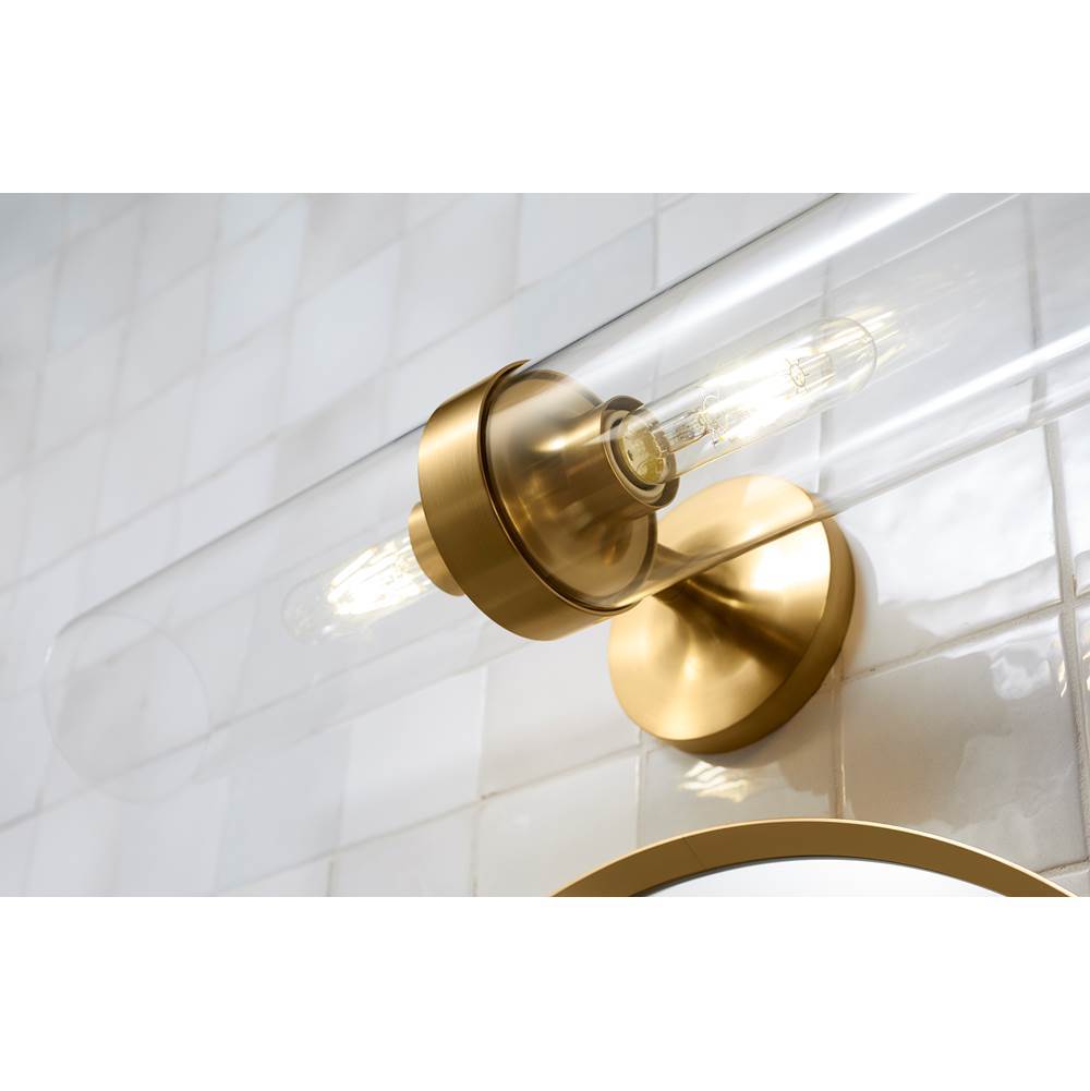 Kohler K-27263-SC02-2GL Brushed Moderne Brass Purist Two-light Sconce Image 5