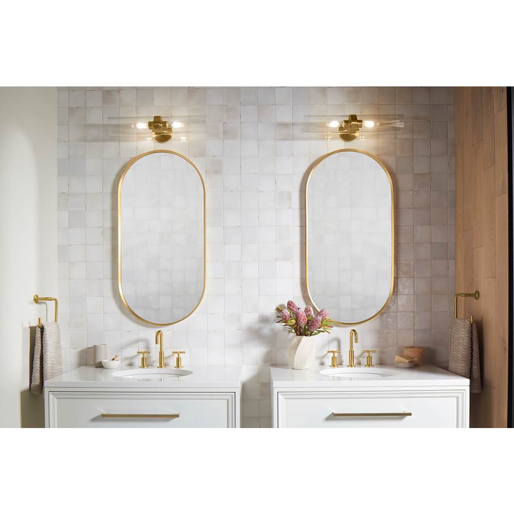 Kohler K-27263-SC02-2GL Brushed Moderne Brass Purist Two-light Sconce Image 3