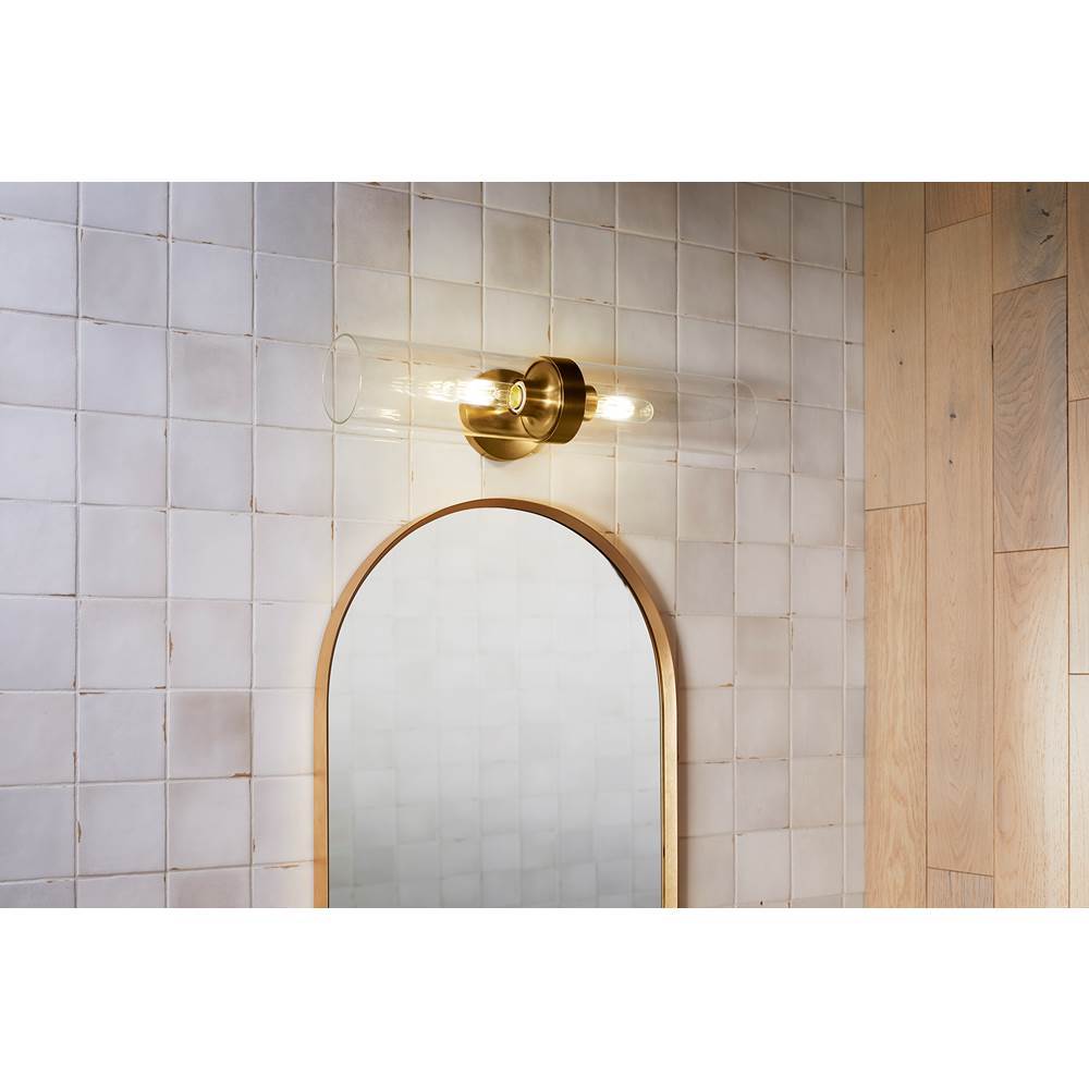 Kohler K-27263-SC02-2GL Brushed Moderne Brass Purist Two-light Sconce Image 4