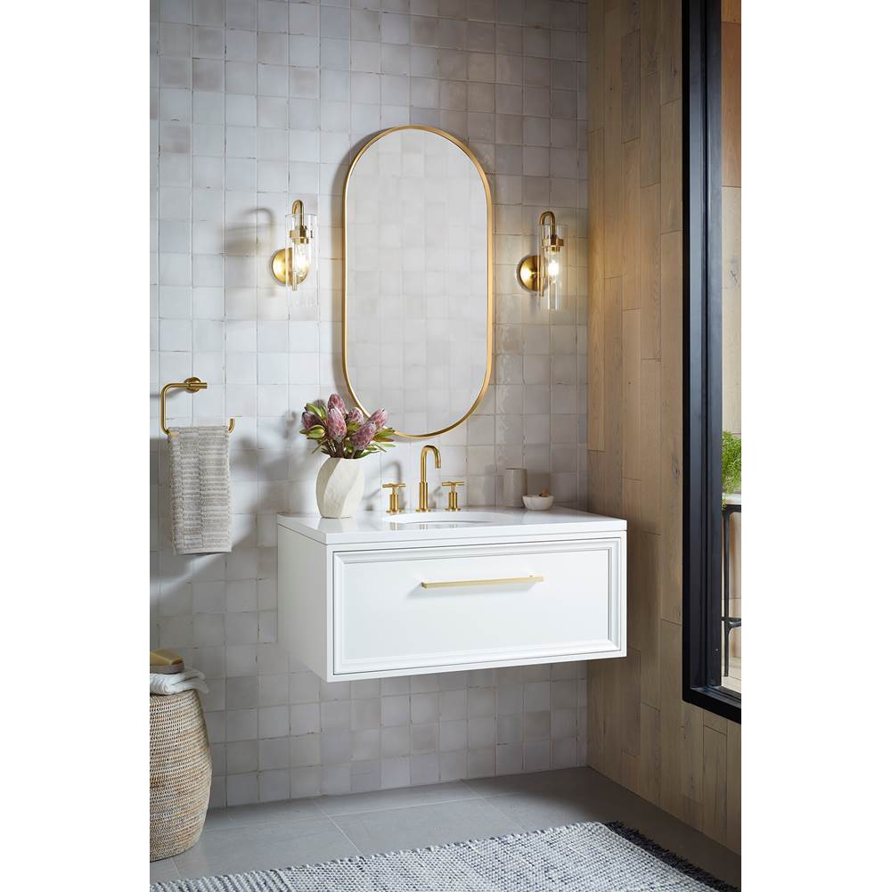 Kohler K-27262-SC01-2GL Brushed Moderne Brass Purist One-light Sconce Image 7