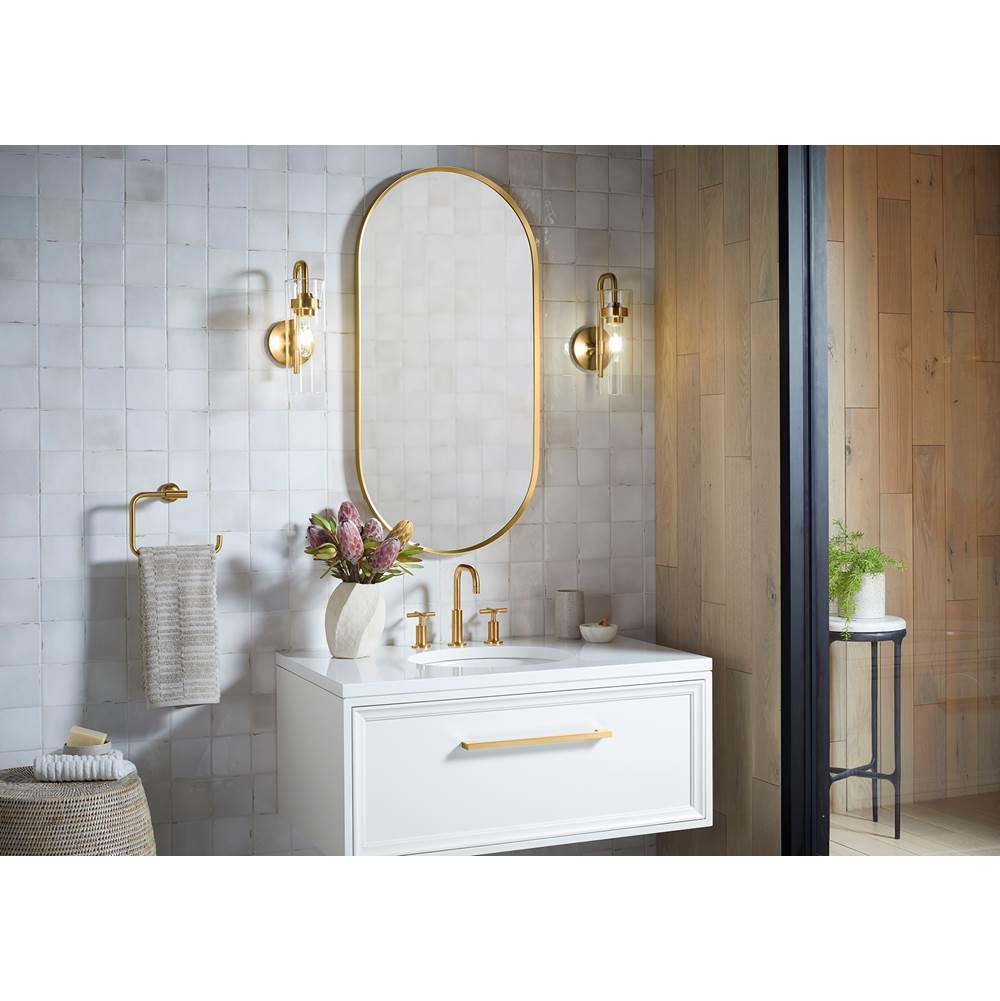 Kohler K-27262-SC01-2GL Brushed Moderne Brass Purist One-light Sconce Image 9