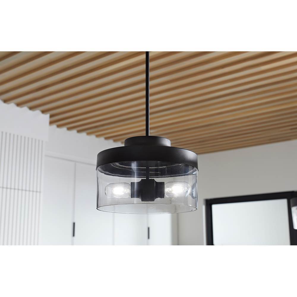 Kohler K-27266-PE04-BLL Matte Black Purist 18'' Pendant Image 2