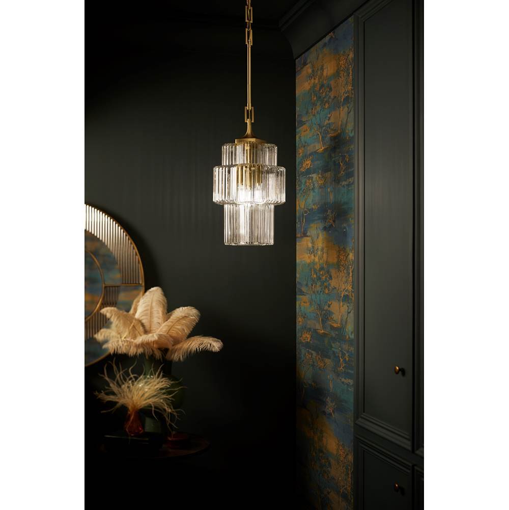 Kohler K-31781-PE03-2GL Brushed Moderne Brass Occasion 12'' Pendant Image 2