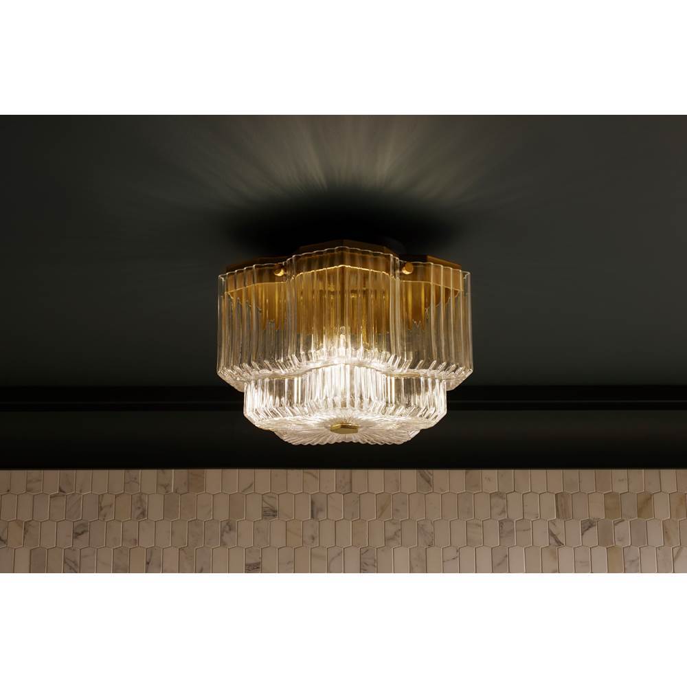 Kohler K-31780-FM03-2GL Brushed Moderne Brass Occasion 15'' Flush-mount Image 5