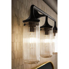 Kohler K-31778-SC03-BLL Matte Black Occasion Three-light Sconce Image 2