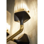 Kohler K-31777-SC02-BML Black with Brass Trim Occasion Two-light Sconce Image 2