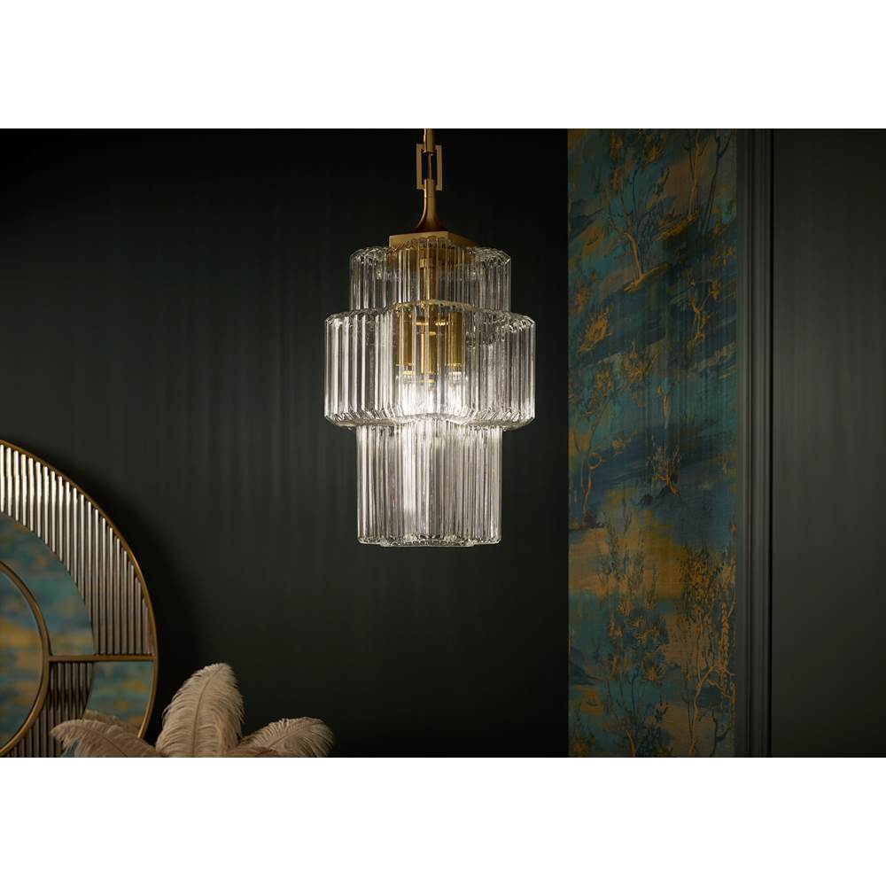 Kohler K-31781-PE03-2GL Brushed Moderne Brass Occasion 12'' Pendant Image 6