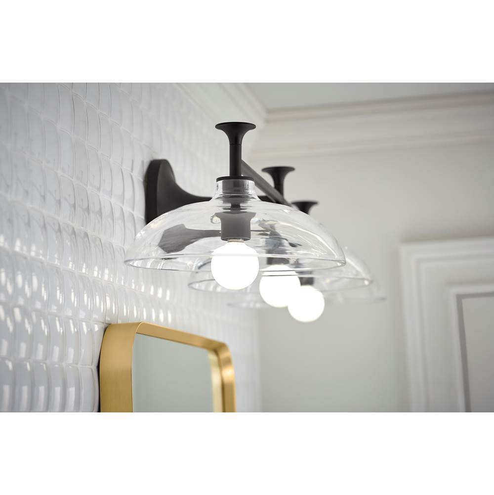 Kohler K-31770-SC03-BLL Matte Black Tone Three-light Sconce Image 7