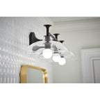 Kohler K-31770-SC03-BLL Matte Black Tone Three-light Sconce Image 7