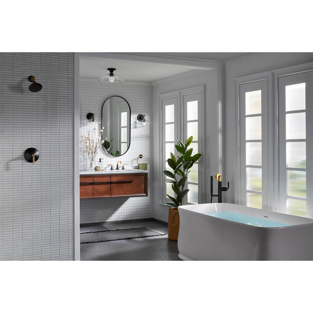 Kohler K-31772-FM01-BLL Matte Black Tone 15'' Flush-mount Image 6