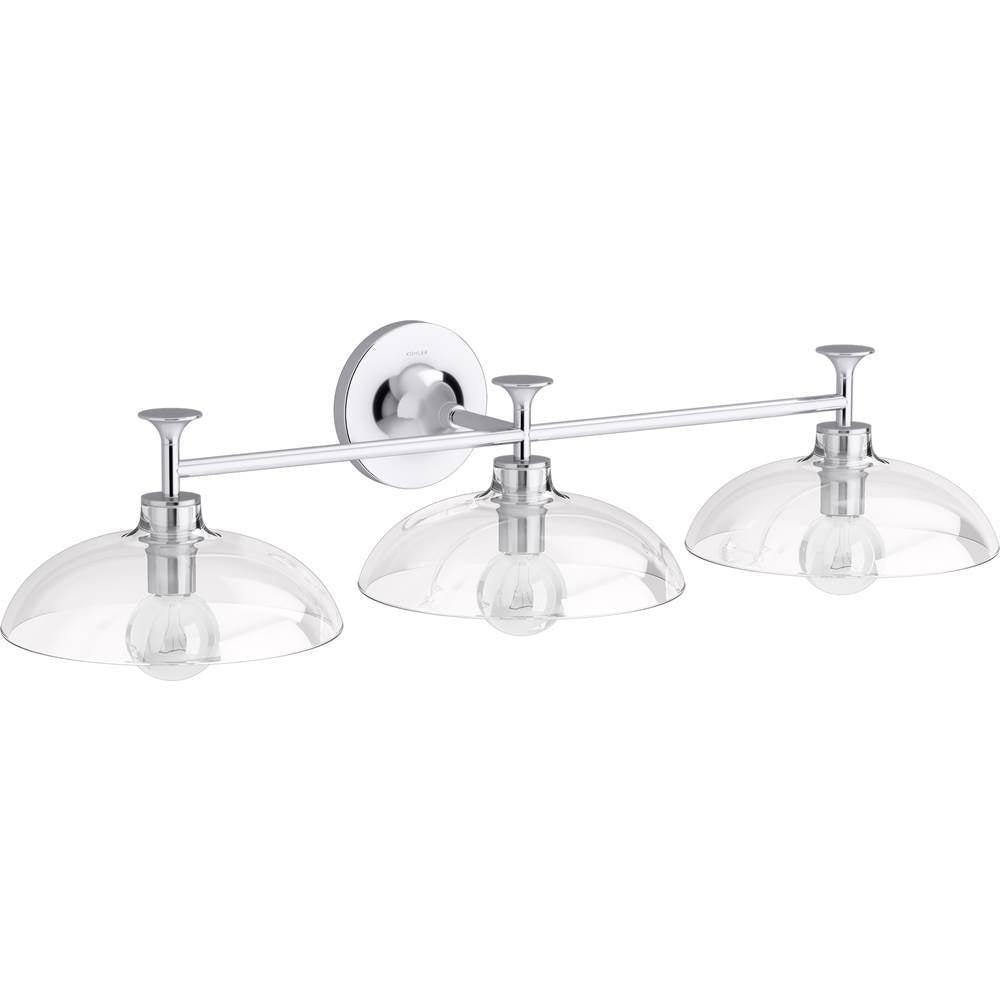 Kohler K-31770-SC03-CPL Polished Chrome Tone Three-light Sconce Image 2