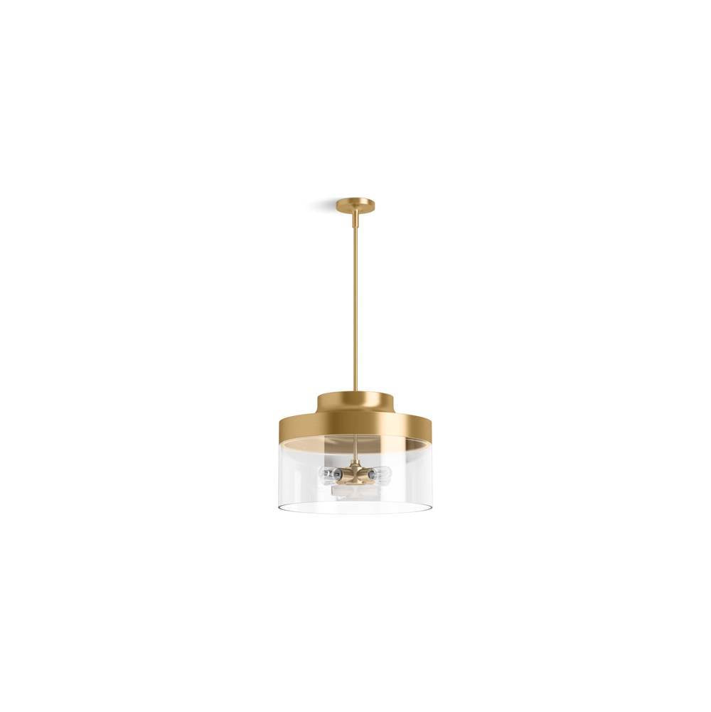 Kohler K-27266-PE04-2GL Brushed Moderne Brass Purist 18'' Pendant Image 7