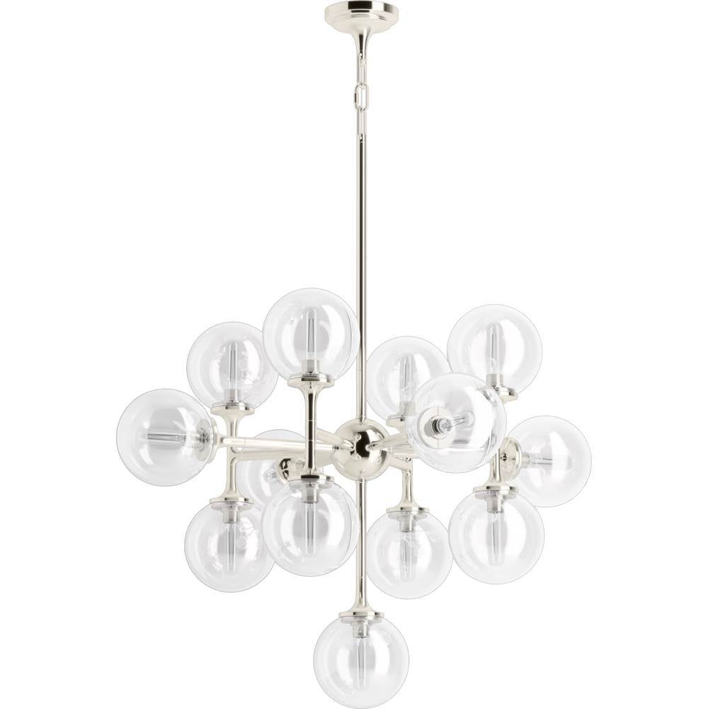 Kohler K-31767-CH13-SNL Polished Nickel Bellera 13 Light Chandelier Image 2