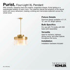 Kohler Purist 18'' Pendant