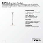 Kohler Tone 15'' Pendant