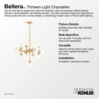 Kohler Bellera 13 Light Chandelier