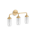 Kohler K-32806-SC03-2GL Brushed Moderne Brass Artifacts Three-light Sconce Image 2