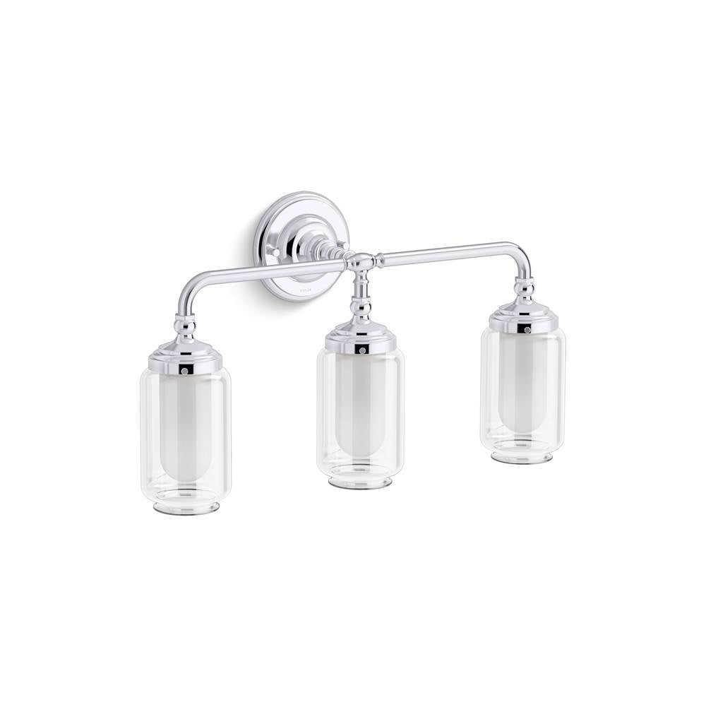 Kohler K-32806-SC03-CPL Polished Chrome Artifacts Three-light Sconce Image 2