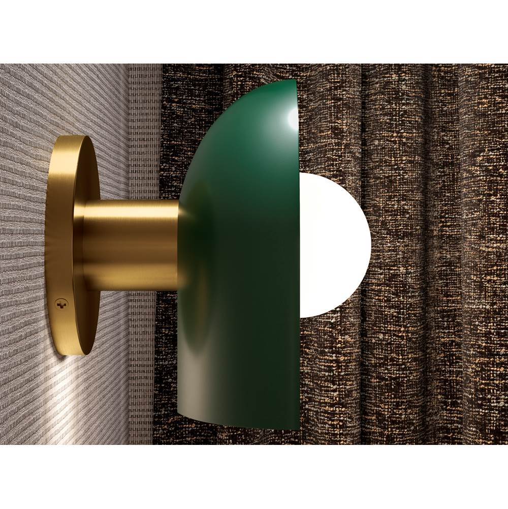 Kohler K-31782-SC01-6GL Jade w/Brushed Moderne Brass Accents Jabot One-light Sconce Image 5