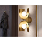 Kohler K-31783-SC02-6GL Jade w/Brushed Moderne Brass Accents Jabot Two-light Sconce Image 5