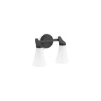 Kohler K-26847-SC02-BLL Matte Black Simplice 2-light Sconce Image 2